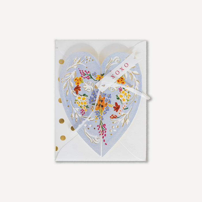 Happy Mother's Day Folding Heart Card/Blue