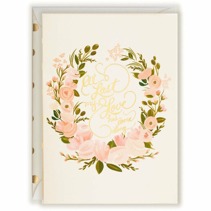 At Last Wedding Card Single Card - The First Snow