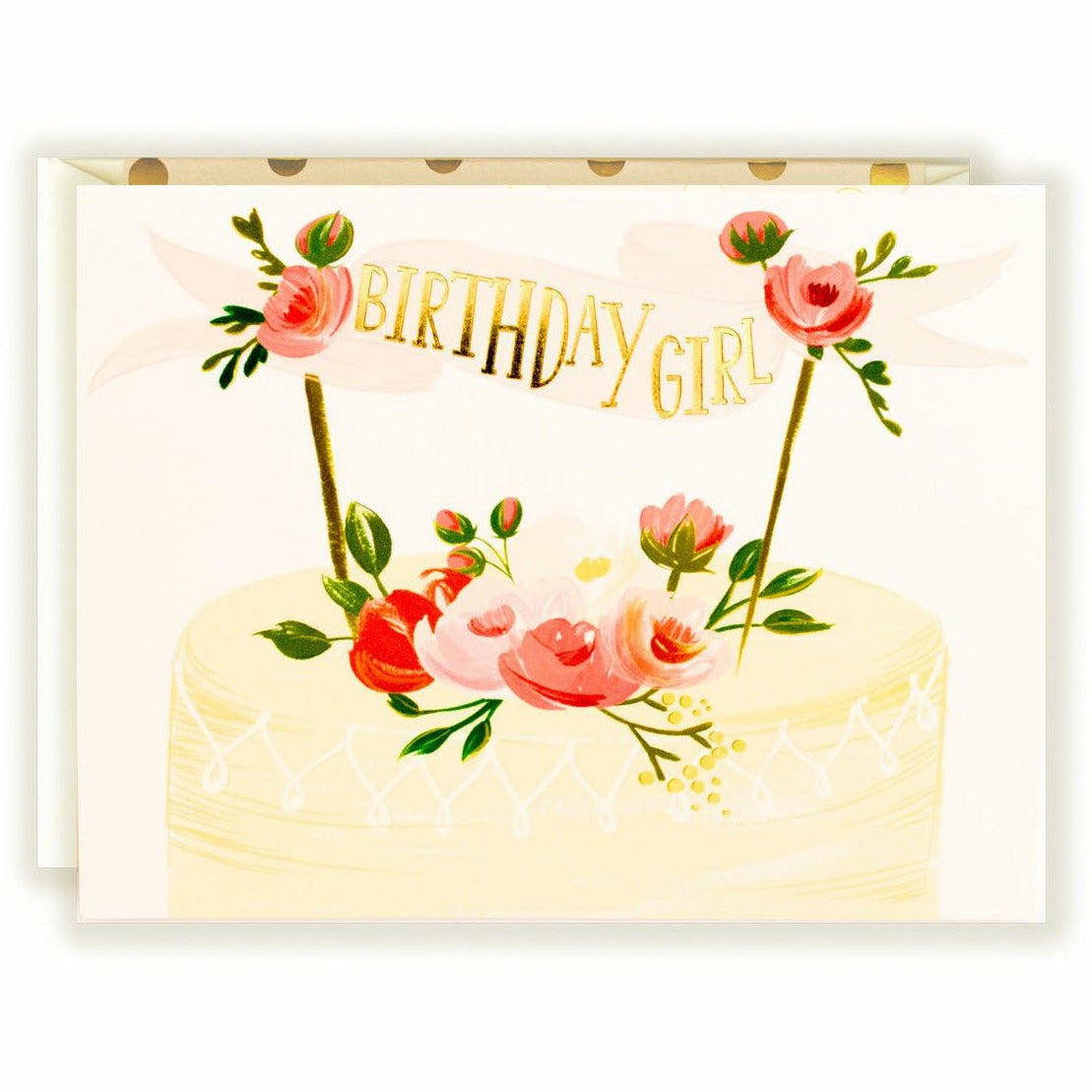Birthday Girl Cake Card - The First Snow