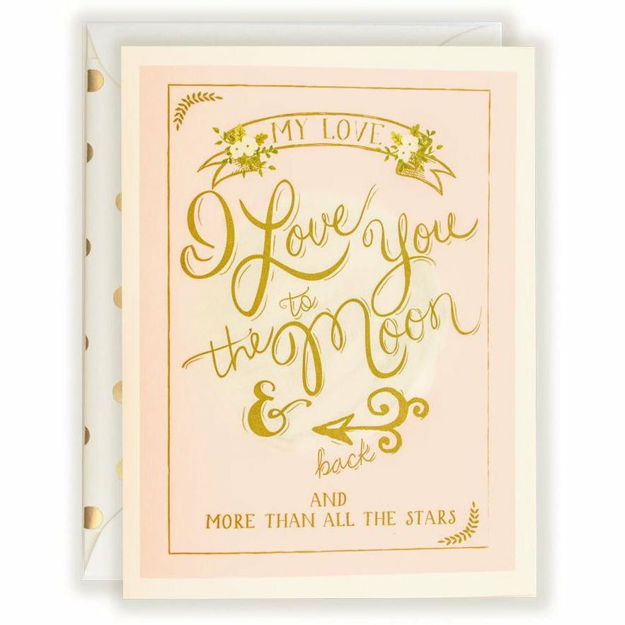 I Love You To The Moon & Back Card - The First Snow