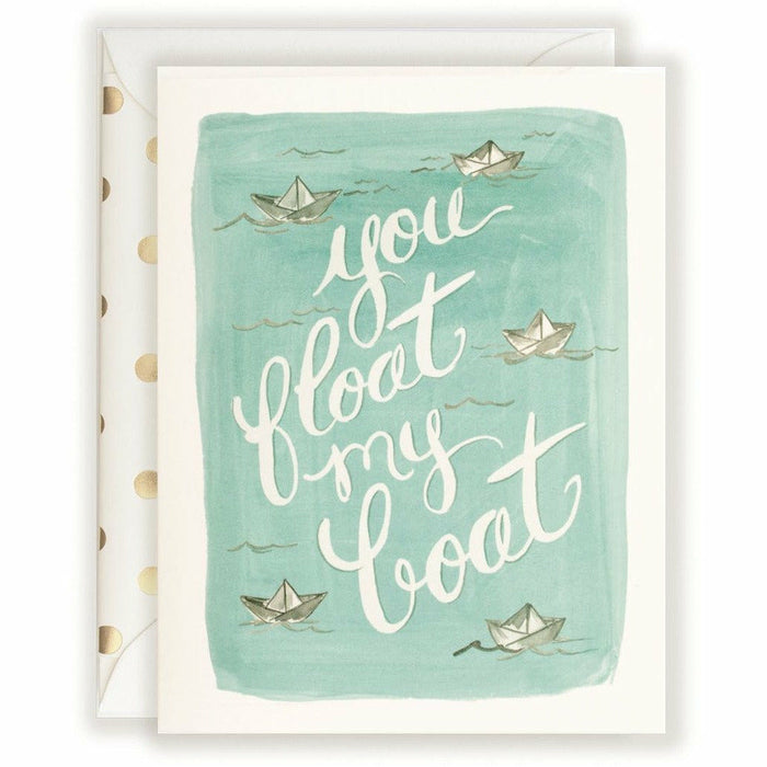 Greeting Card  You Float My Boat - The First Snow