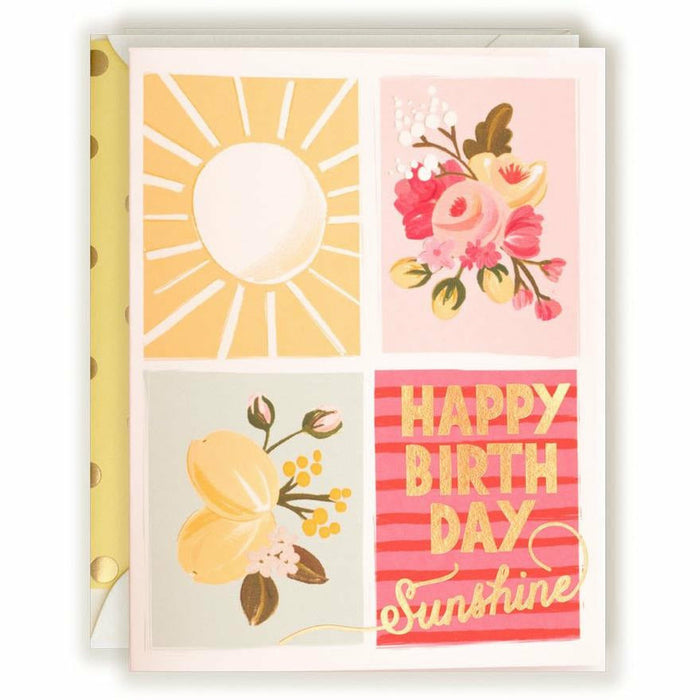 Happy Birthday Sunshine Gold Foil - The First Snow