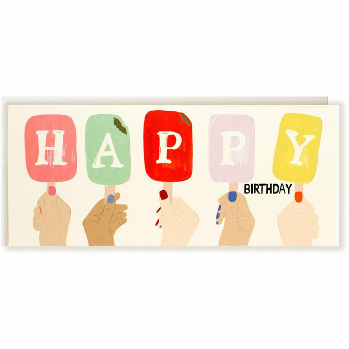Popsicle Happy Birthday Card - The First Snow