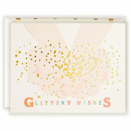 Glittery Wishes Card - The First Snow