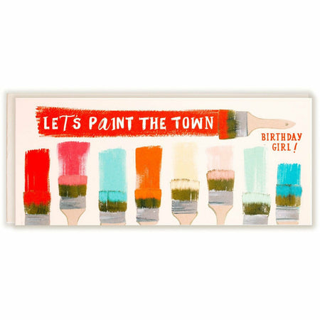 Let's Paint the Town Birthday Girl Card - The First Snow