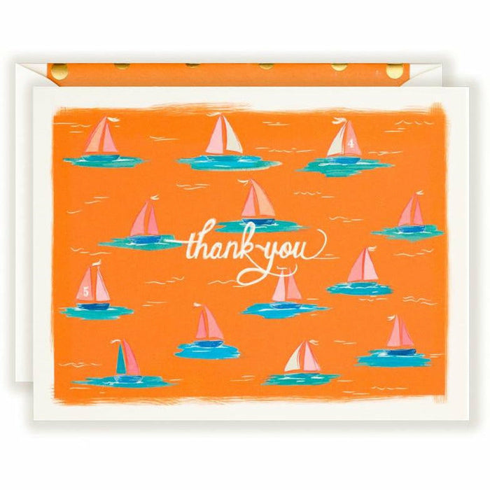 Thank you Sailboat card - The First Snow