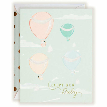 Happy New Baby card - The First Snow