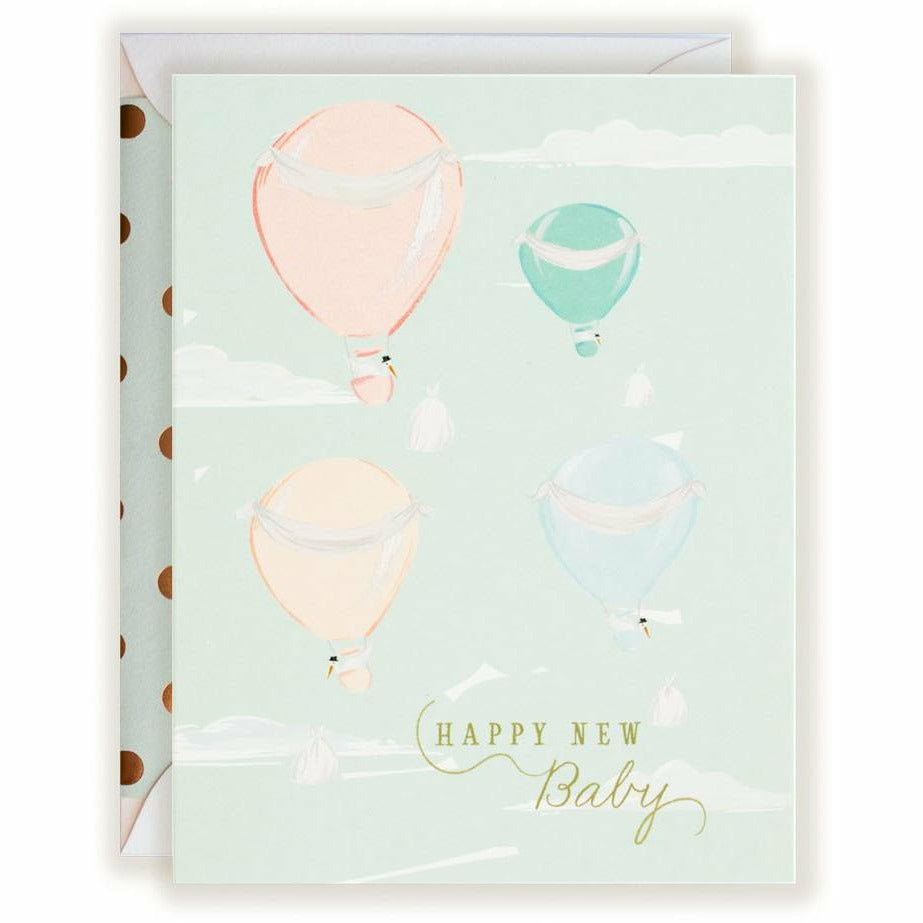 Happy New Baby card - The First Snow