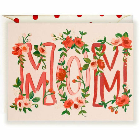 Mom Floral Card - The First Snow