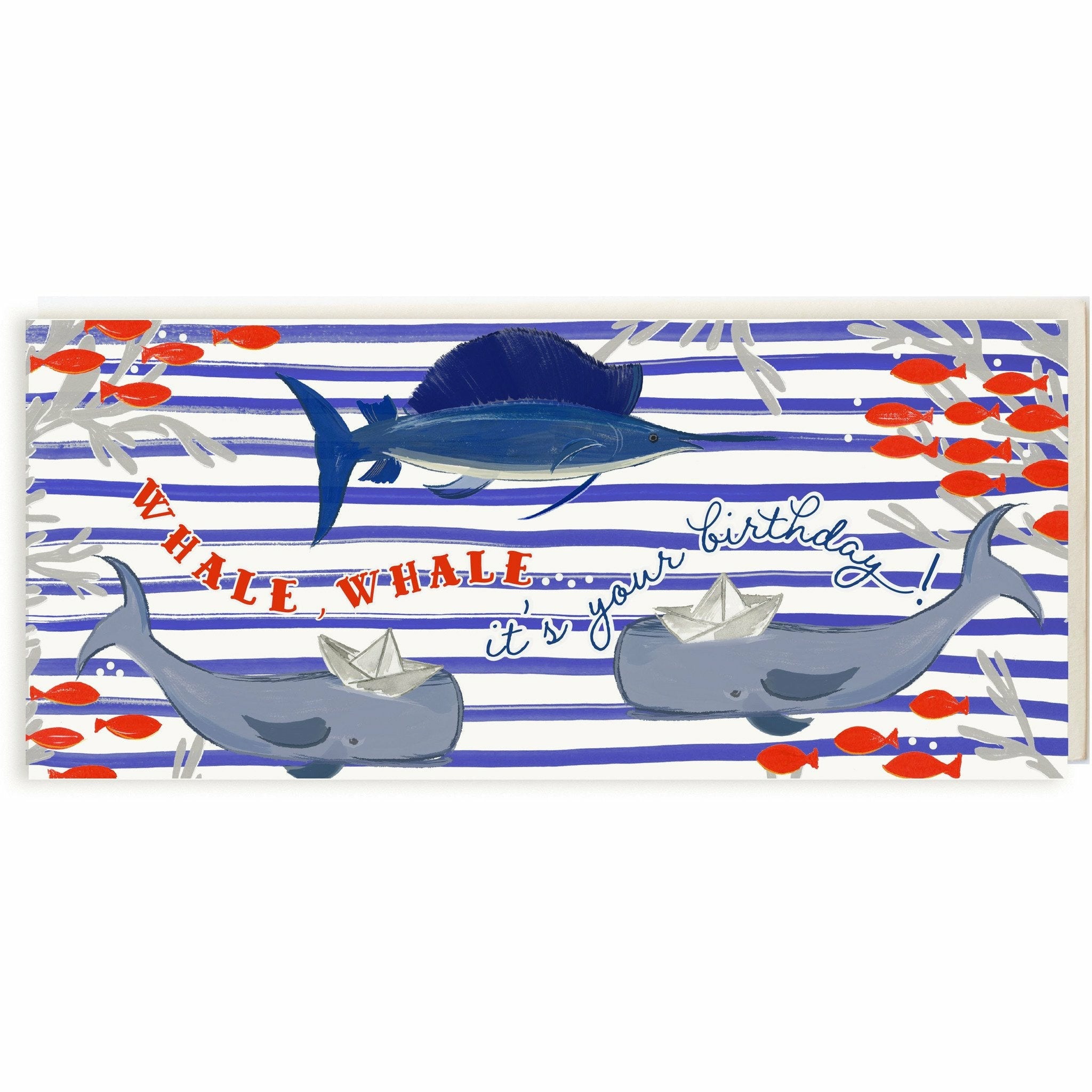 "Whale, Whale, It's Your Birthday" Funny Nautical Birthday Card - The First Snow