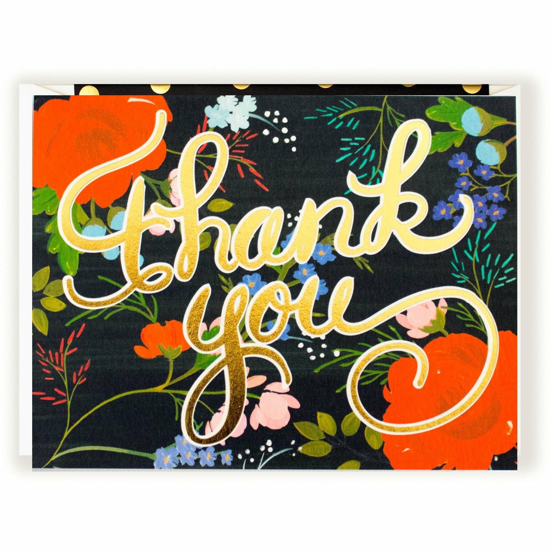 Thank you script Black Floral - The First Snow