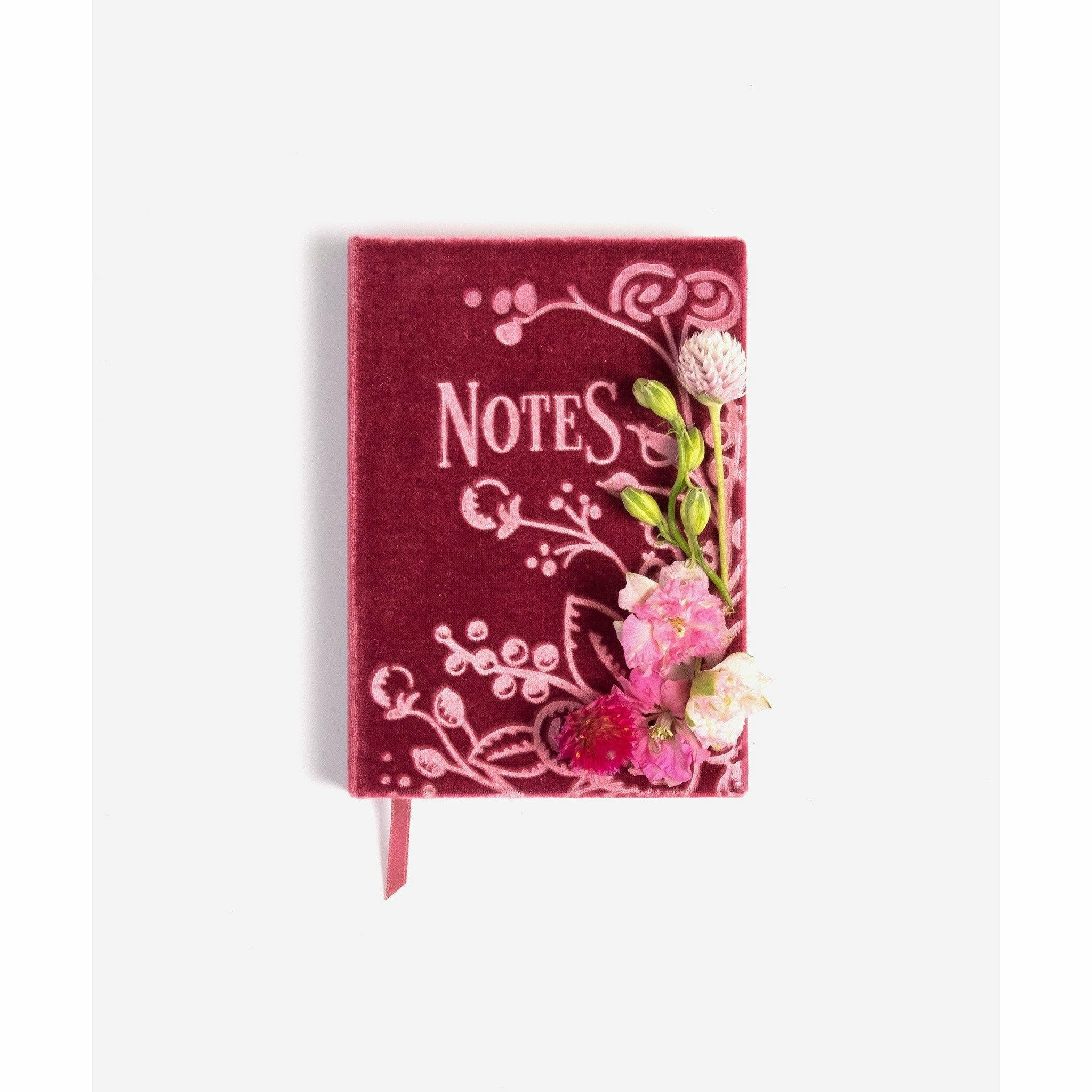 Notes Soft Velvet-Covered Note book with Lined Pages - The First Snow