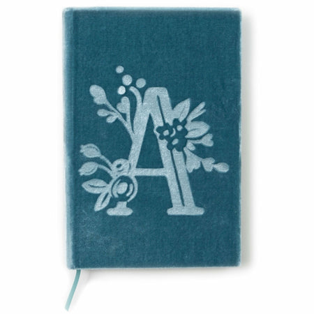 A - The Writer-Mongram Floral Velvet Book Journal - The First Snow