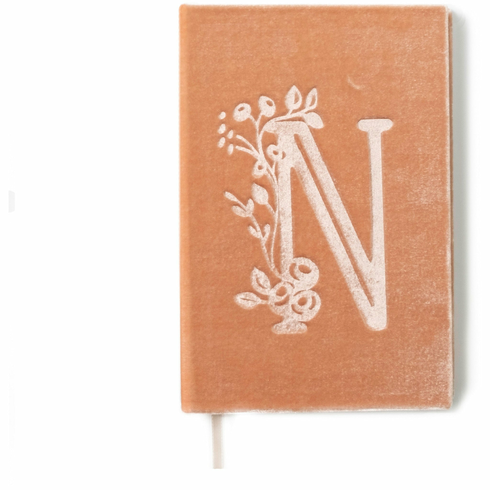 A - The Writer-Mongram Floral Velvet Book Journal - The First Snow