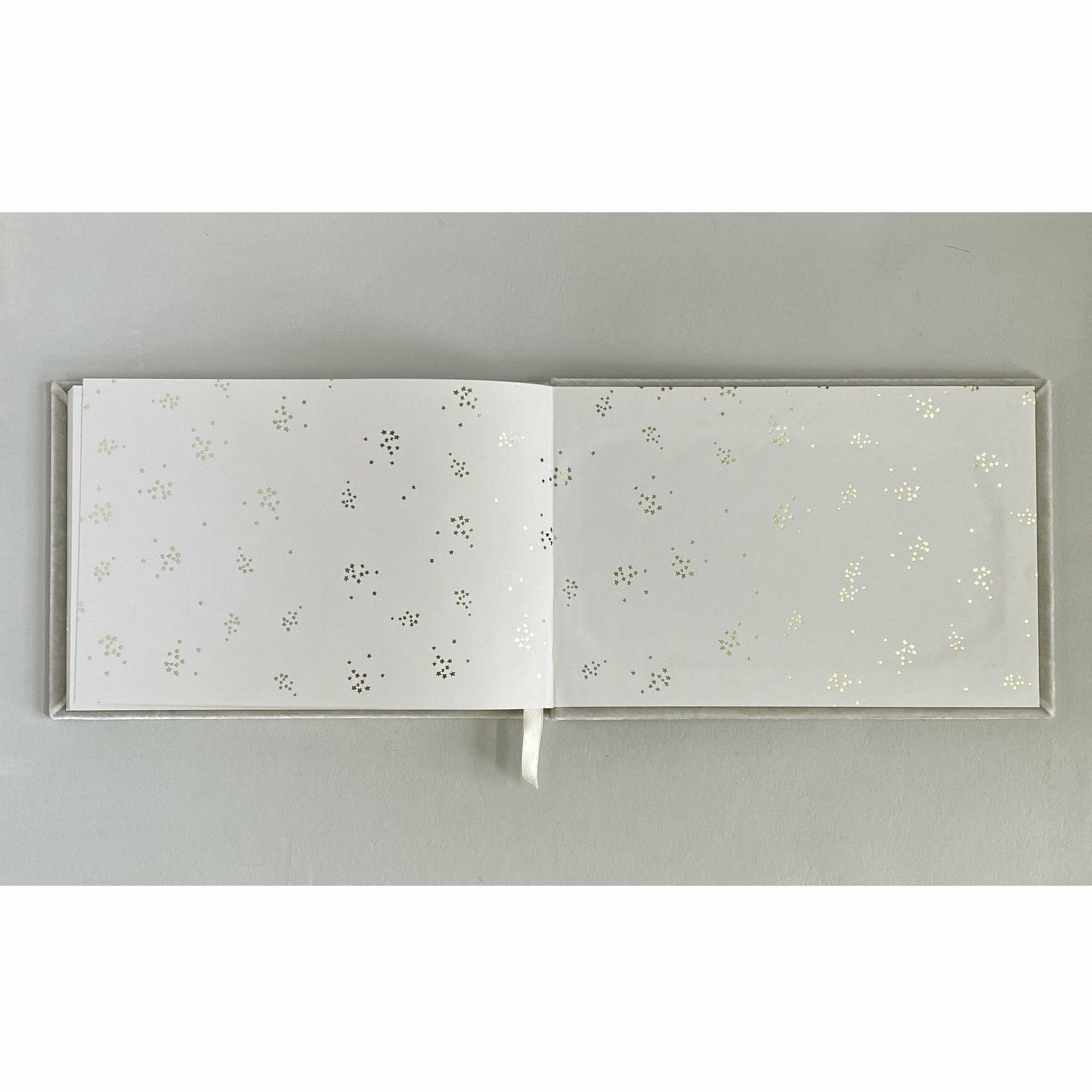 Wedding Celebration Silk Velvet Guestbook - The First Snow