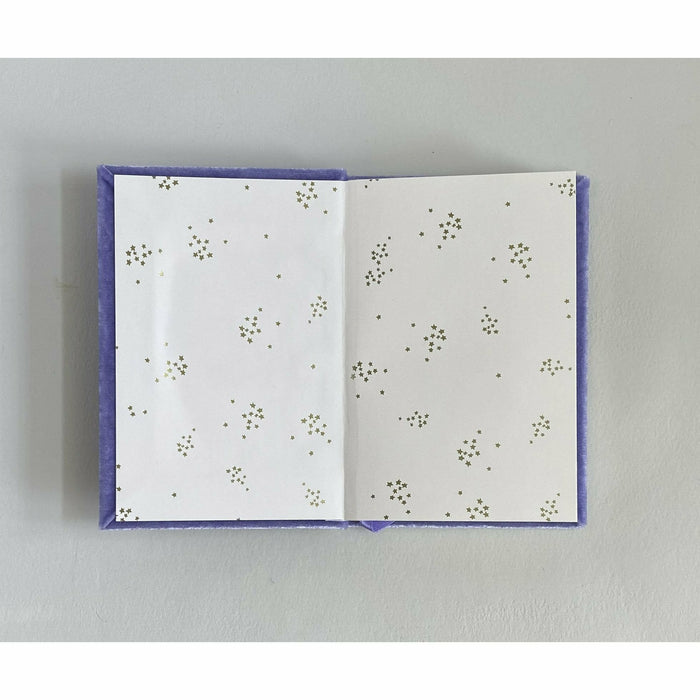 Petite Silk Velvet Monogram Crest Book - The First Snow