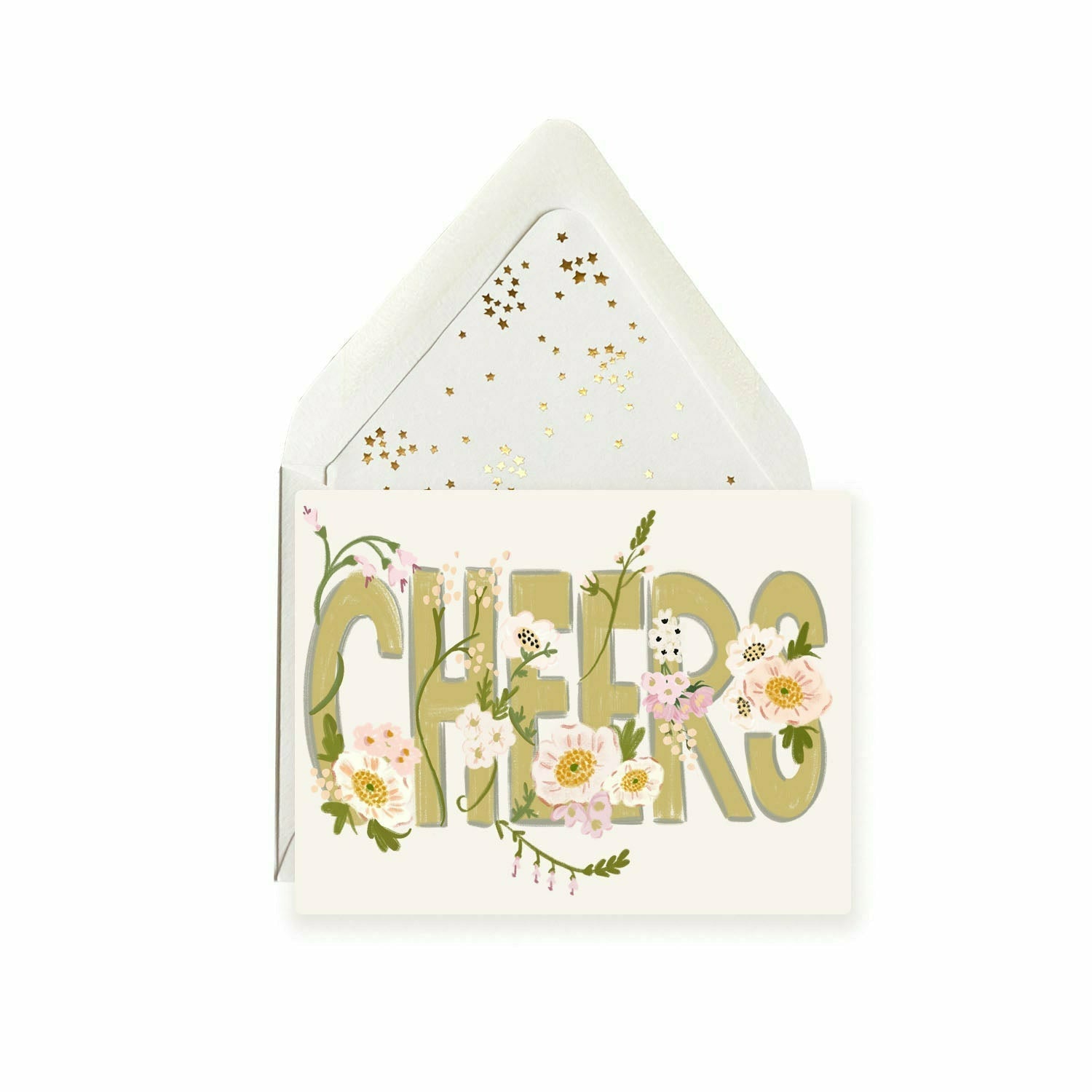 Cheers Floral Card - The First Snow