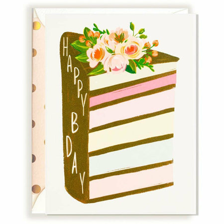 Birthday Layered Cake card - The First Snow