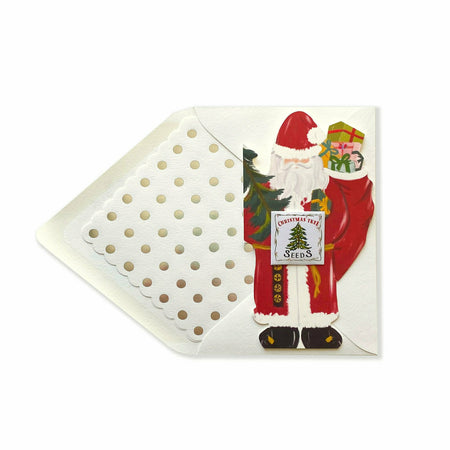 St. Nicholas Christmas Tree Seed Card - The First Snow