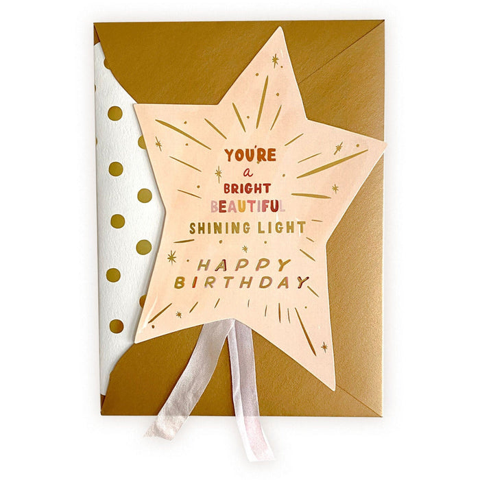 You Are A Shining Light Happy Birthday Card - The First Snow