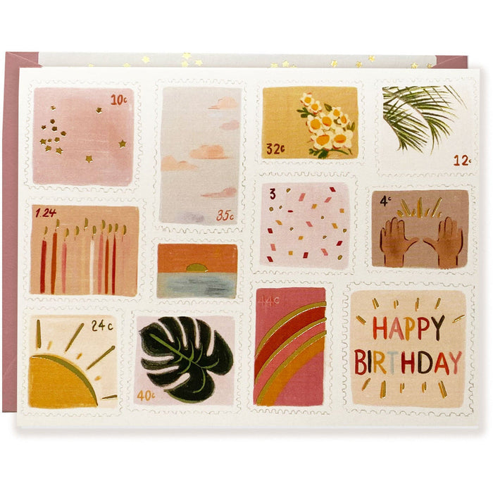 Happy Birthday Sunshine Cool Vibe Stamps Card - The First Snow