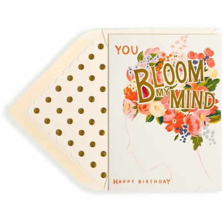 You Bloom My Mind Birthday Card - The First Snow