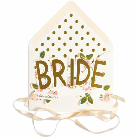 Bride Paper Crown (ribbon included) Card - The First Snow