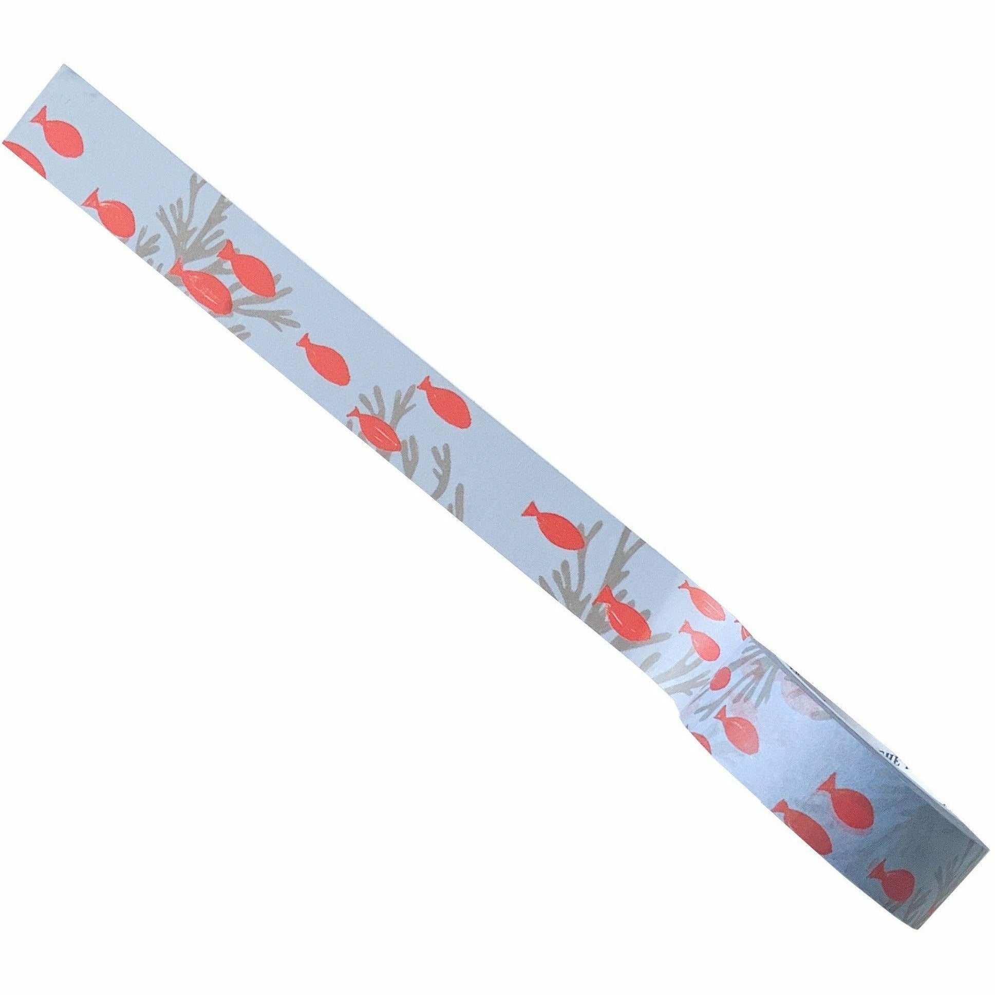 Red Fish Fun and Whimsical Washi Tape for Packing and Decorating - The First Snow