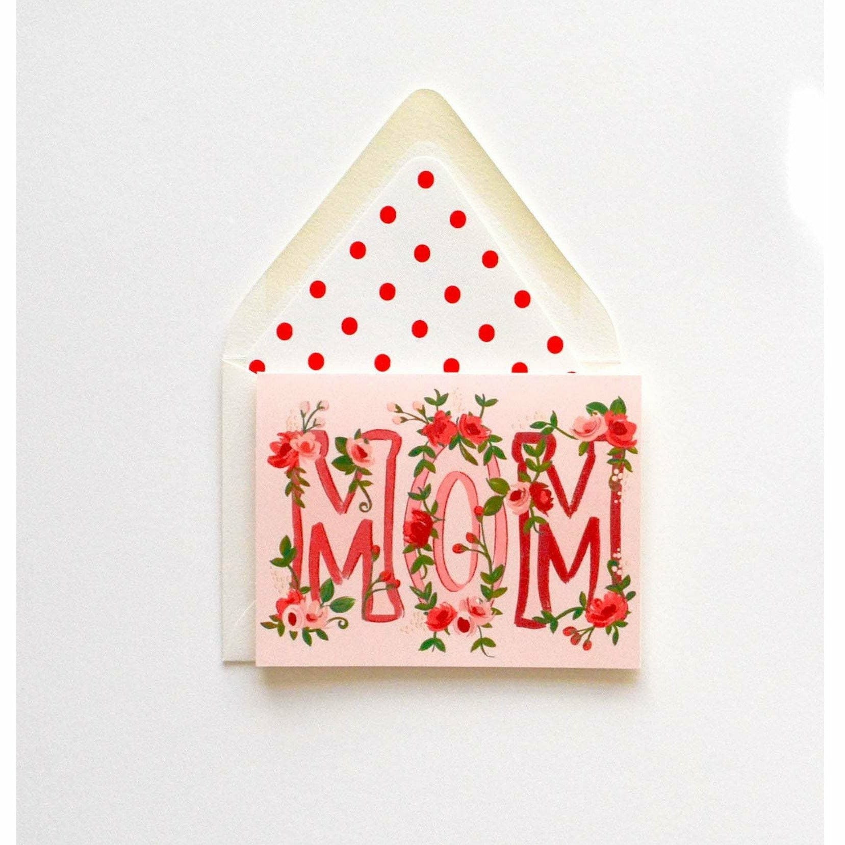 Mom Floral Card - The First Snow