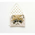 Handsome Cat card with Happy Birthday gold - The First Snow