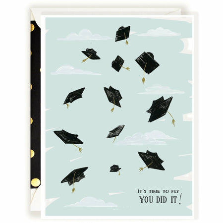 Time to Fly You Did It! Grad card - The First Snow
