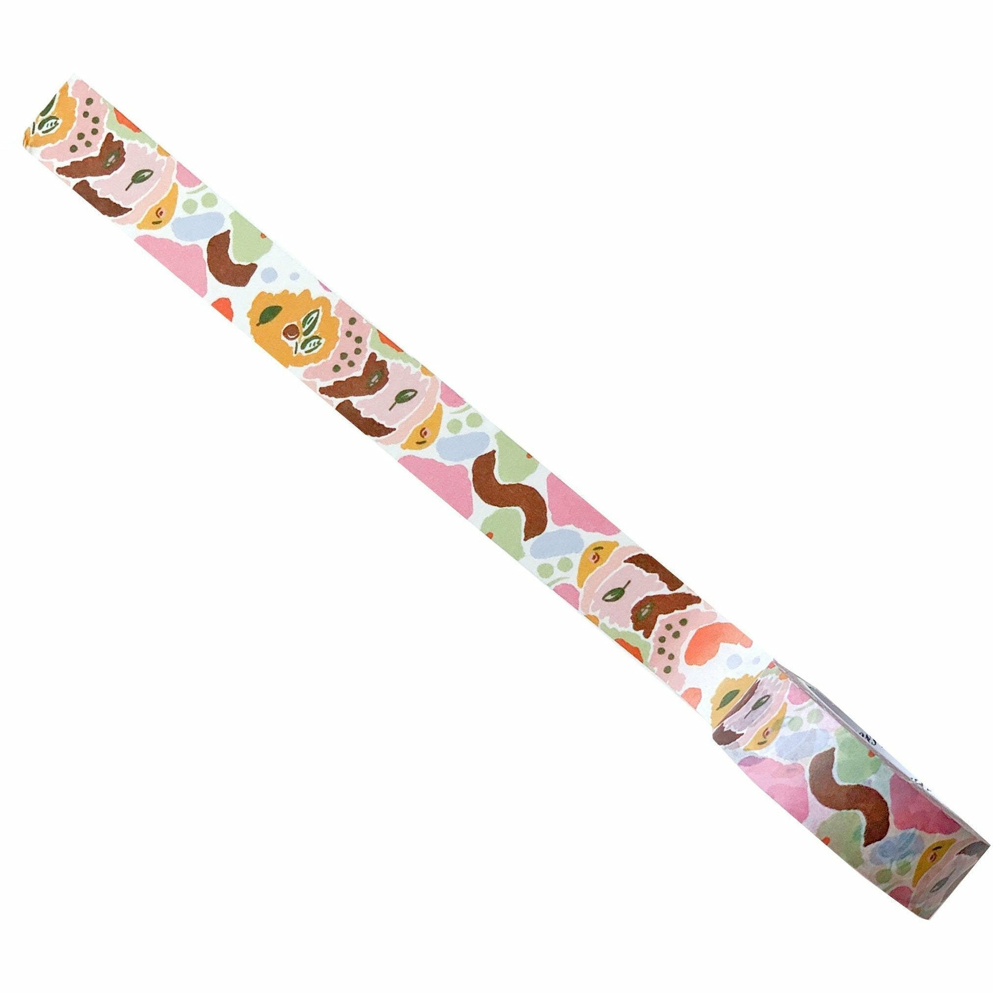Decorative Washi Tape Featuring Colorful Modern Abstract Brushwork - The First Snow